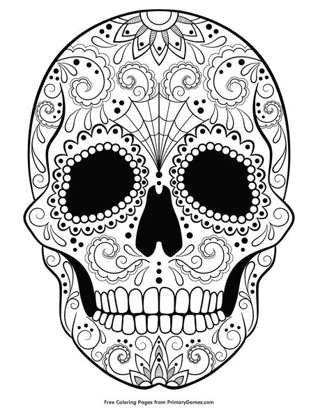 Truth of The Talisman: Sugar Skull Coloring Sheets