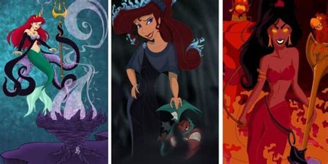 Fan Art Reimagines Disney Princesses As Villains - Inside the Magic