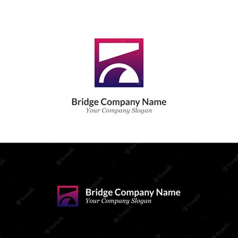 Premium Vector | Bridge company logo