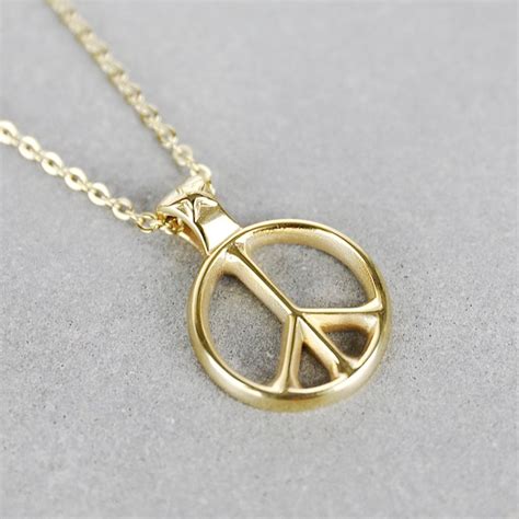 Shop Peace Sign Necklace - Etsy