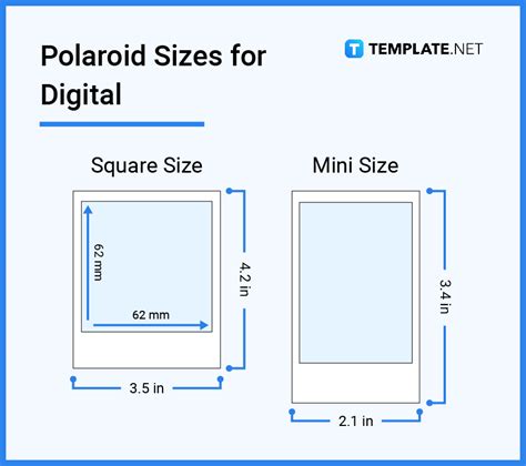 Polaroid Size - Dimension, Inches, mm, cms, Pixel | Free & Premium ...