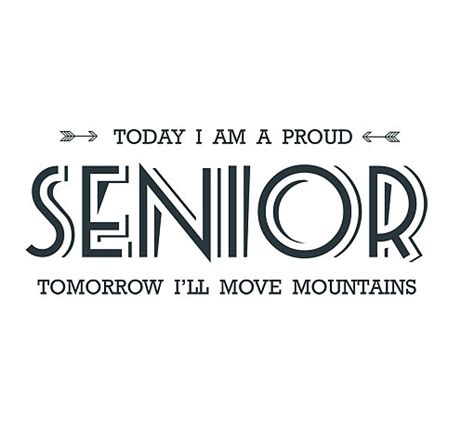 Proud Senior Word Art