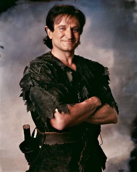 Robin Williams as Peter Pan in the movie Hook. It may not have done so well as far as ratings ...