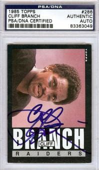 Cliff Branch Memorabilia, Autographed & Signed