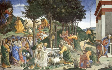 Sandro Botticelli - Events in the life of Moses (Sistine Chapel) 1445-1510 サンドロ・ボッティチェッリ ...