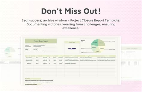 Project Closure Report Template in Excel, Google Sheets - Download ...