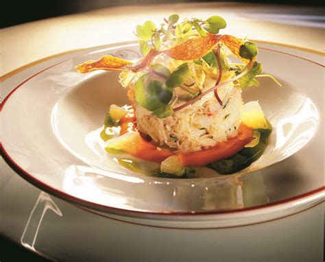 peekytoe crab salad with coriander and cumin in a carrot coulis | Citymeals on Wheels