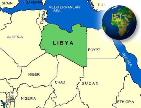 Map of Libya. Terrain, area and outline maps of Libya - CountryReports