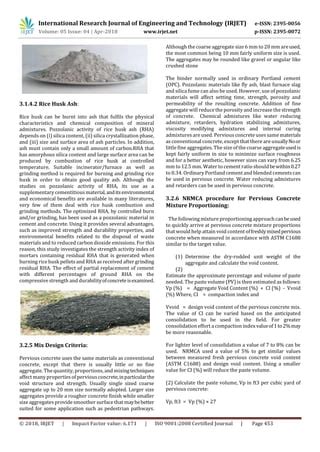 IRJET- Analesis of Properties of Pervious Concrete | PDF