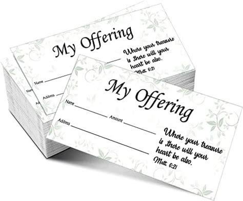 Amazon.com : 500 Count Tithes and Offering Envelopes for Church Offering Donation Envelopes ...