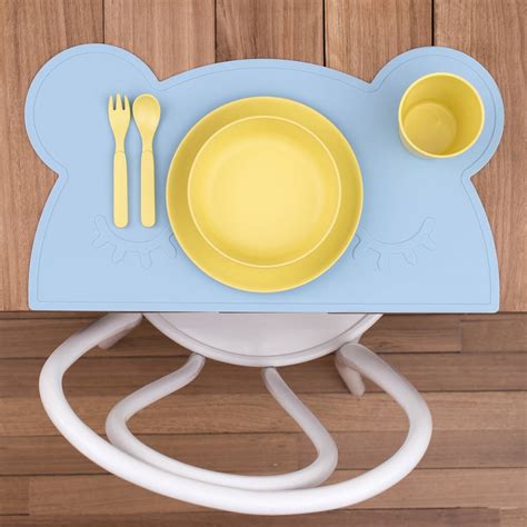 Bamboo Children's Dinner Set Multiple Colour Choices By Eatwell-uk