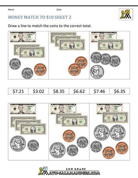 Printable Money Sheets