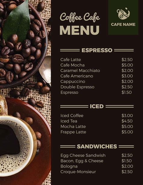 Cafe Menu Design Ideas & Examples