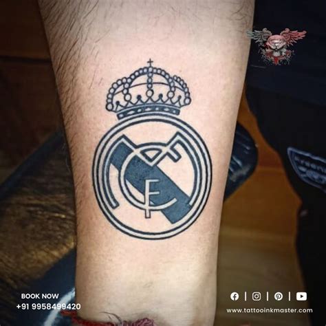 Real Madrid CF Tattoo For The Crazy Devotional Fans Of Soccer And This ...