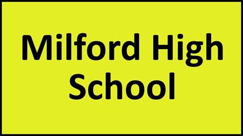 Milford High School Gameday - YouTube