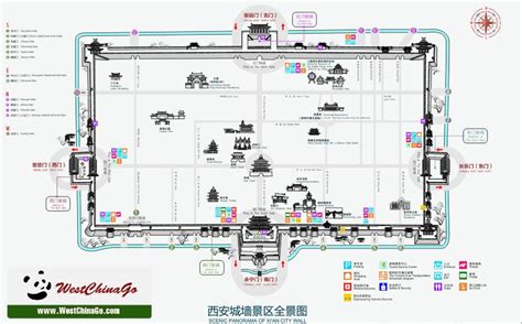 a large map with lots of different things to see in the area and how it ...