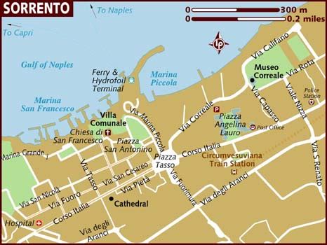 Map of Sorrento