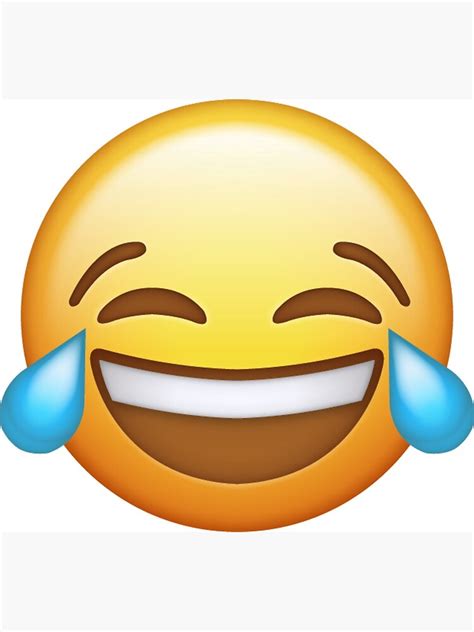 "Laughing Face Emoji" Art Print for Sale by t-I-na | Redbubble