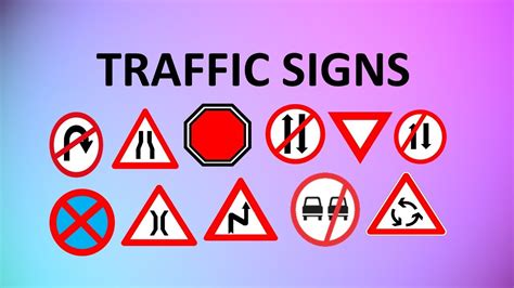 LEARN TRAFFIC SIGNS | ROAD SIGNS WITH MEANINGS FOR KIDS AND ALL - YouTube