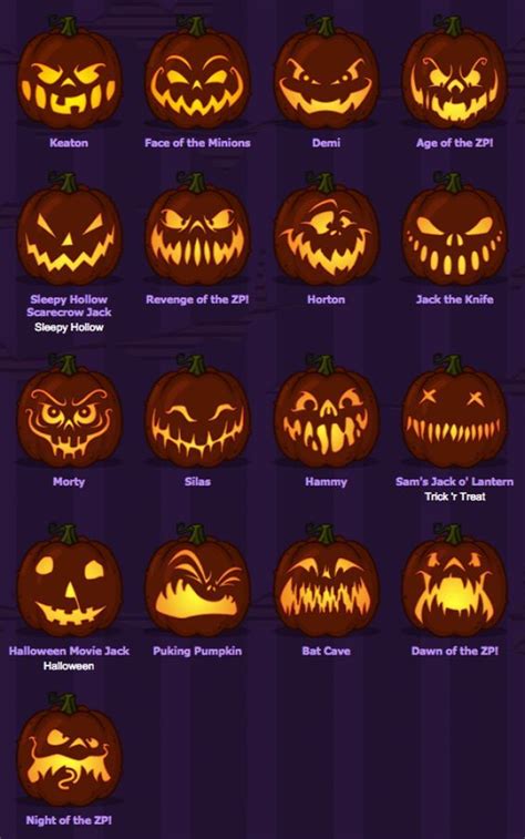 Sablonok tökfaragáshoz - Színes Ötletek | Scary pumpkin faces, Pumpkin ...