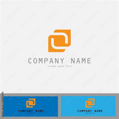 square company logo Stock Vector | Adobe Stock