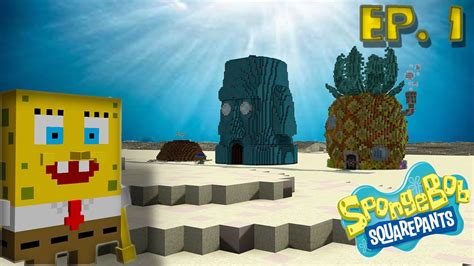 Minecraft Spongebob Episode 1 (Conch Street) Building Bikini Bottom in Minecraft! (World Tour ...