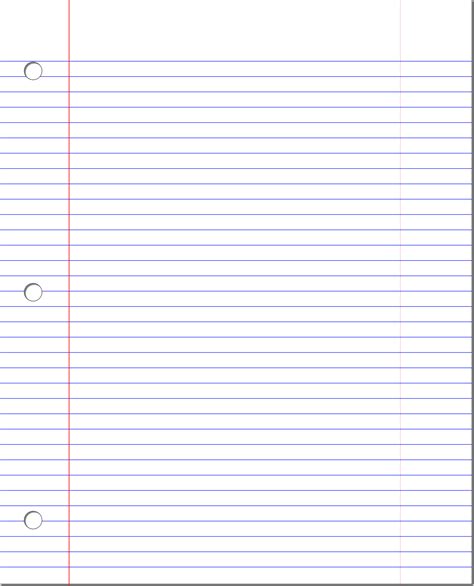 Clipart - Lined Paper