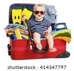 Baby In The Suitcase Free Stock Photo - Public Domain Pictures