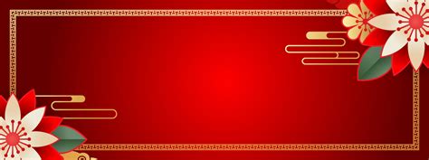 Chinese background vector, oriental banner design with gold red color ...