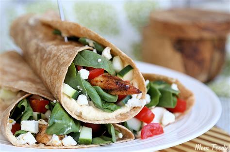 Mediterranean Grilled Chicken Wrap Recipe - Mom Foodie