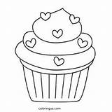 Cupcake Coloring Pages Free Printable PDF sketch template