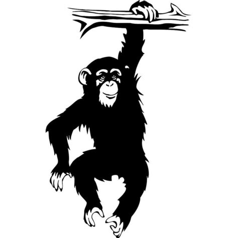 Free Hanging Monkey Silhouette, Download Free Hanging Monkey Silhouette png images, Free ...