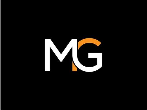 Premium Vector | MG logo design