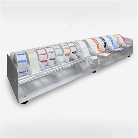 Aluminum Label Dispenser - 20 Roll Capacity | Labels