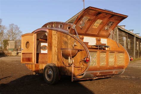 This steampunk teardrop trailer is a work of art - RV Beagle