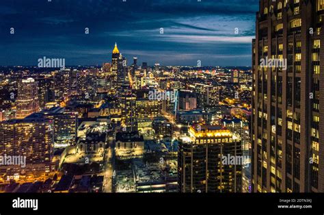 Aerial view Skyline of downtown Atlanta, Georgia, USA Stock Photo - Alamy