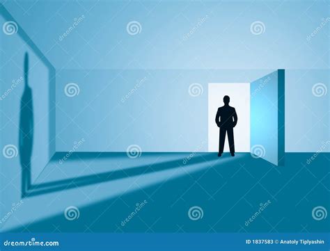 Silhouette Man In Door Stock Photos - Image: 1837583