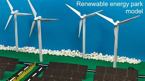 Renewable energy park working model for science project | Wind mill ...