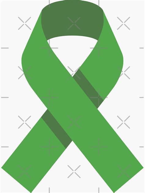 "Mental Health Awareness Month Green Ribbon" Sticker for Sale by meicha ...