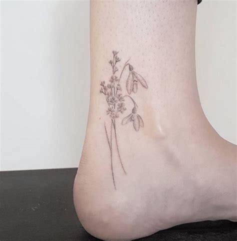 Do you want to dedicate a tattoo to someone born in January? Snowdrop ...