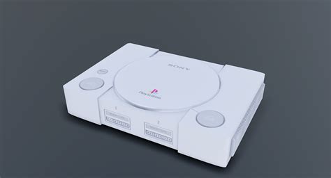 ps1 console 3d model