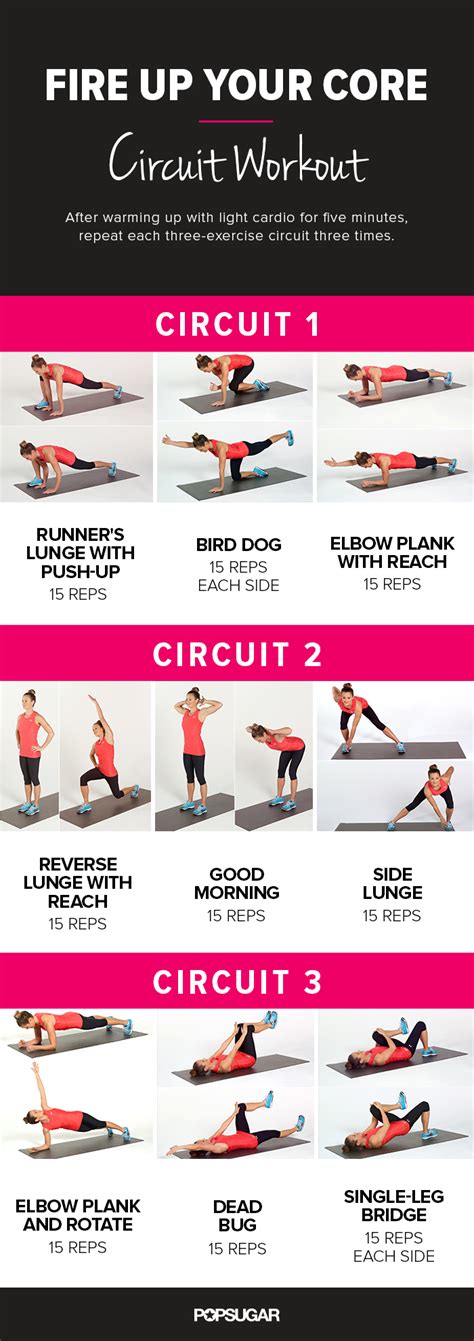 Printable Core Workout | POPSUGAR Fitness