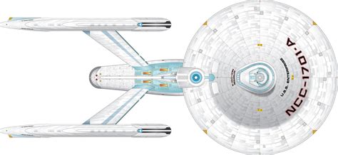 Enterprise A - top view | Star trek images, Star trek, Star trek ships