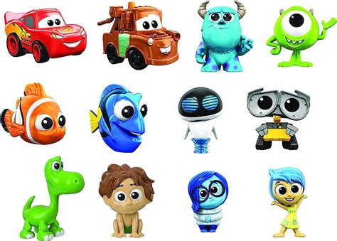 Pixar Mini Figuras Sortimento : Amazon.com.br: Brinquedos e Jogos