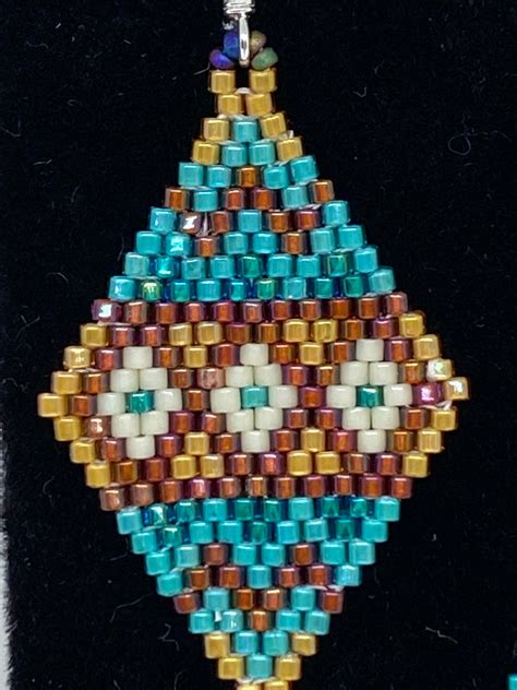 Native American Style Peyote Stitch Earrings - Etsy