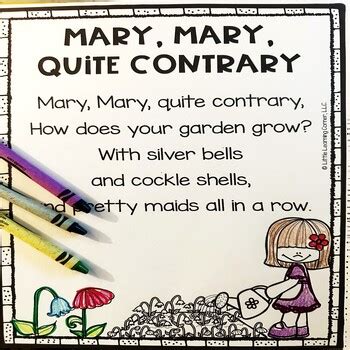 Mary Mary Quite Contrary Nursery Rhyme by Little Learning Corner