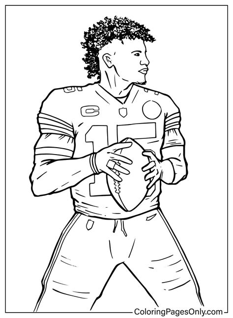 Patrick Mahomes Coloring Page Free Printable Coloring Pages 17405 | The Best Porn Website