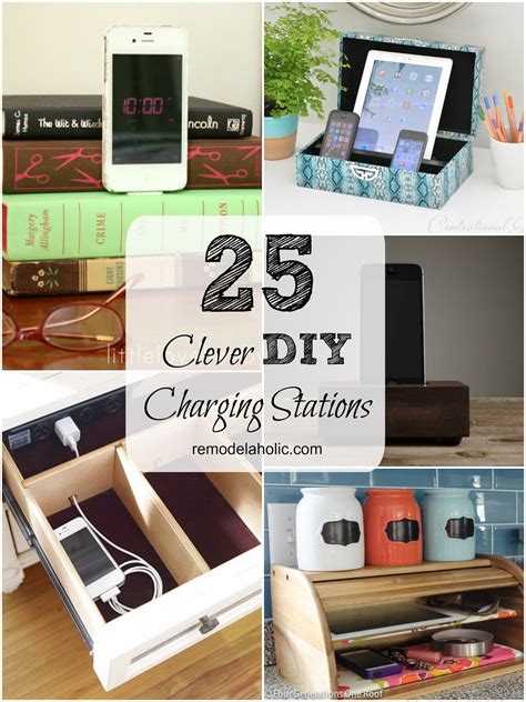 Remodelaholic | Get Rid of Cord Clutter With These 25 DIY Charging Stations