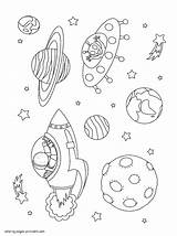 Coloring Pages Of Space sketch template
