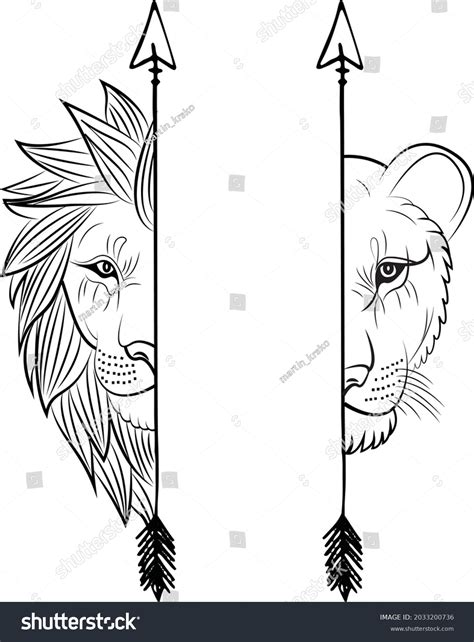 960 Lioness Outline Images, Stock Photos, and Vectors | Shutterstock